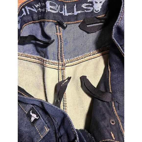 Speed & Strength Dupont Run With Bulls Motorcycle Boot Cut Jeans - Picture 7 of 8